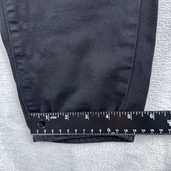Paige Hoxton Ultra Skinny Jeans Womens Size 26 Mid Rise Stretch Black - Picture 10 of 12